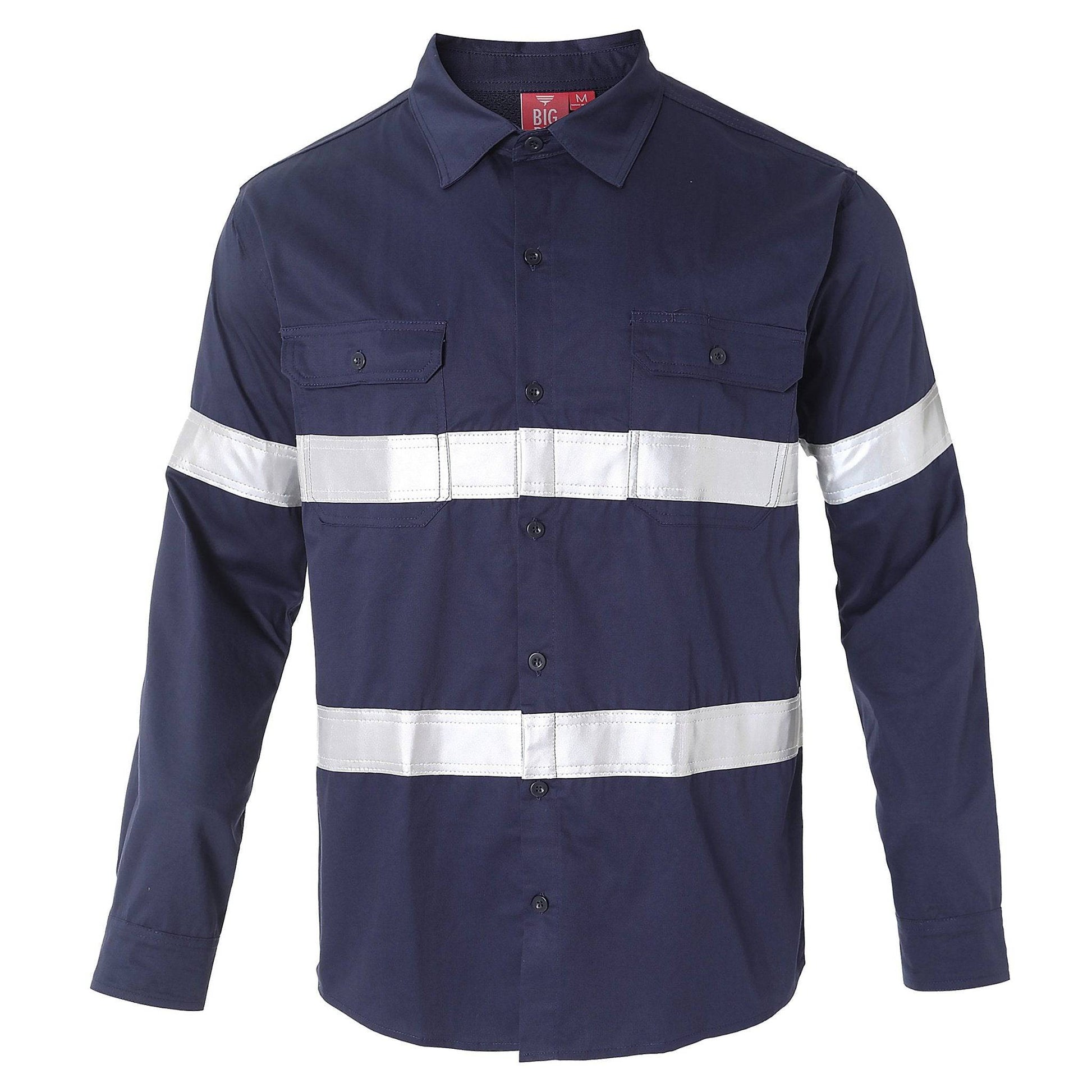 Big Bee Mens Work Shirts Lightweight Cotton, Traditional Workwear - Big Bee