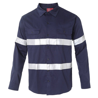 Big Bee Mens Work Shirts Lightweight Cotton, Traditional Workwear - Big Bee