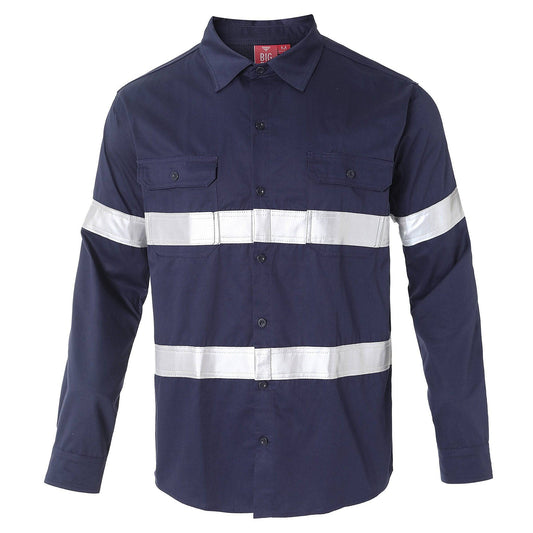 Big Bee Mens Work Shirts Lightweight Cotton, Traditional Workwear - Big Bee