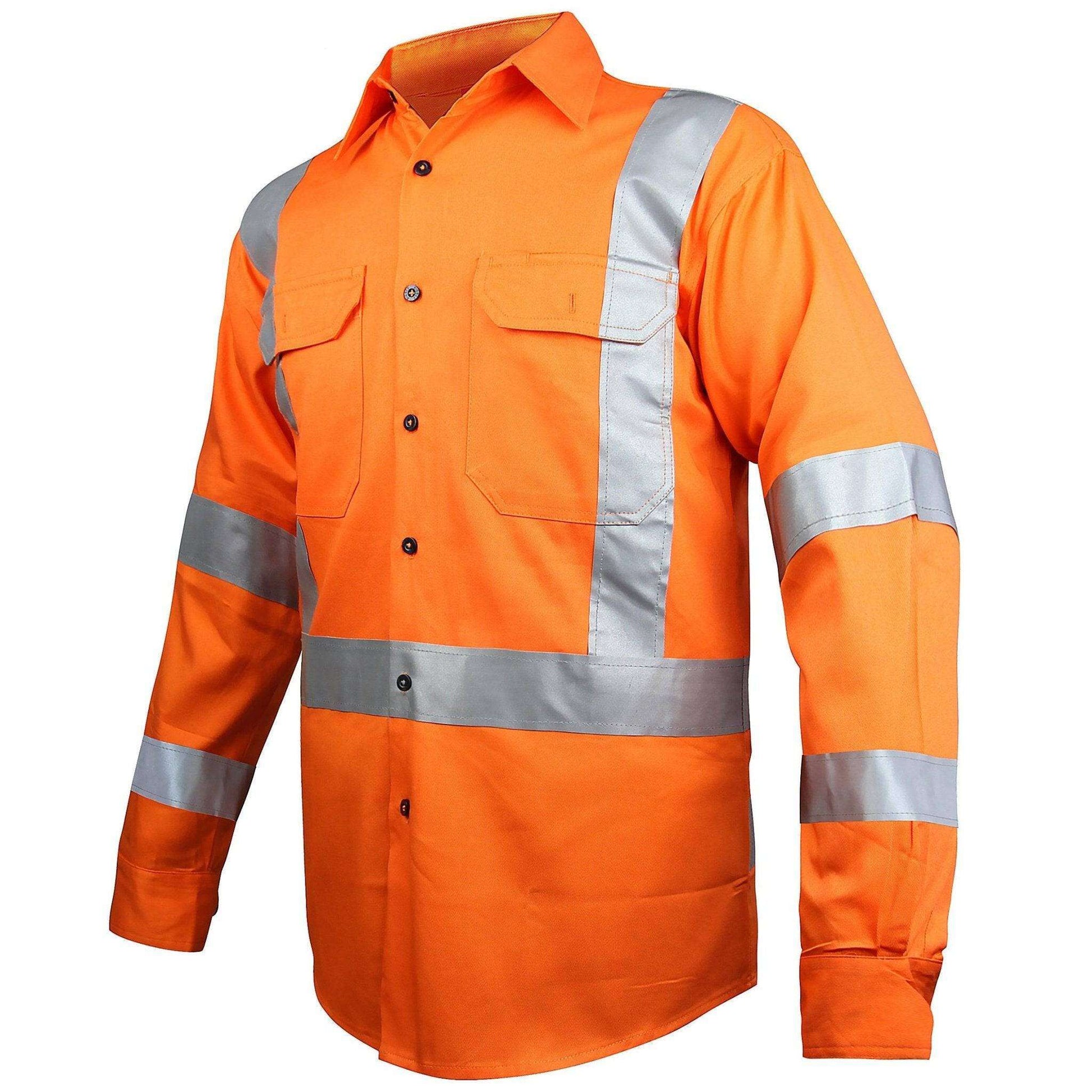 Big Bee Hi Vis Shirts Cross Back Reflective, NSW QLD Rail Shirt - Big Bee