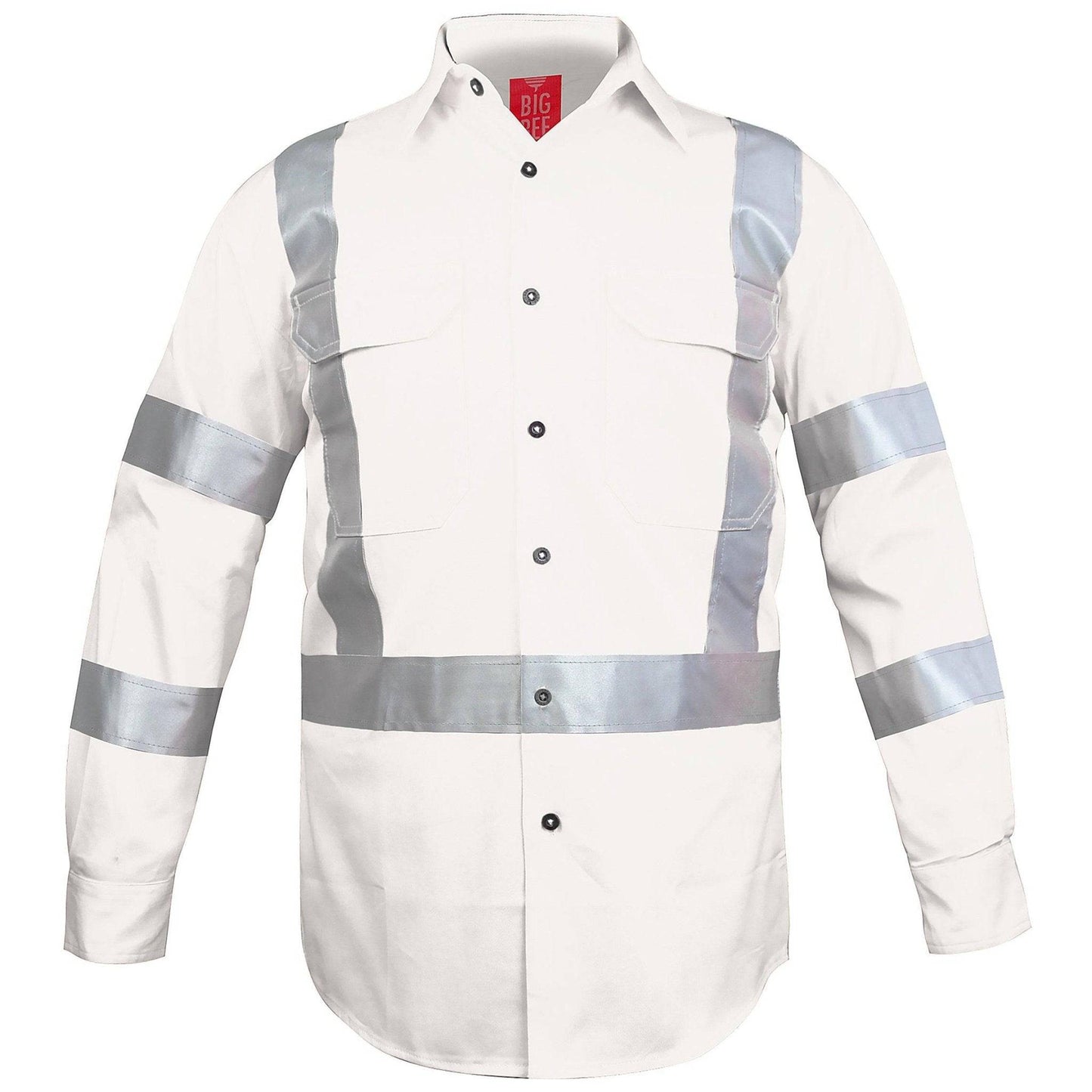Big Bee Hi Vis Shirts Cross Back Reflective, NSW QLD Rail Shirt - Big Bee