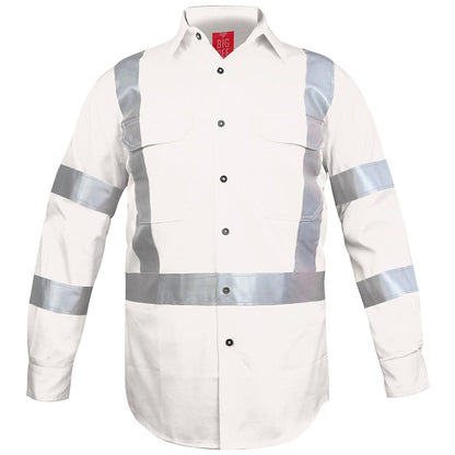Big Bee Hi Vis Shirts Cross Back Reflective, NSW QLD Rail Shirt - Big Bee