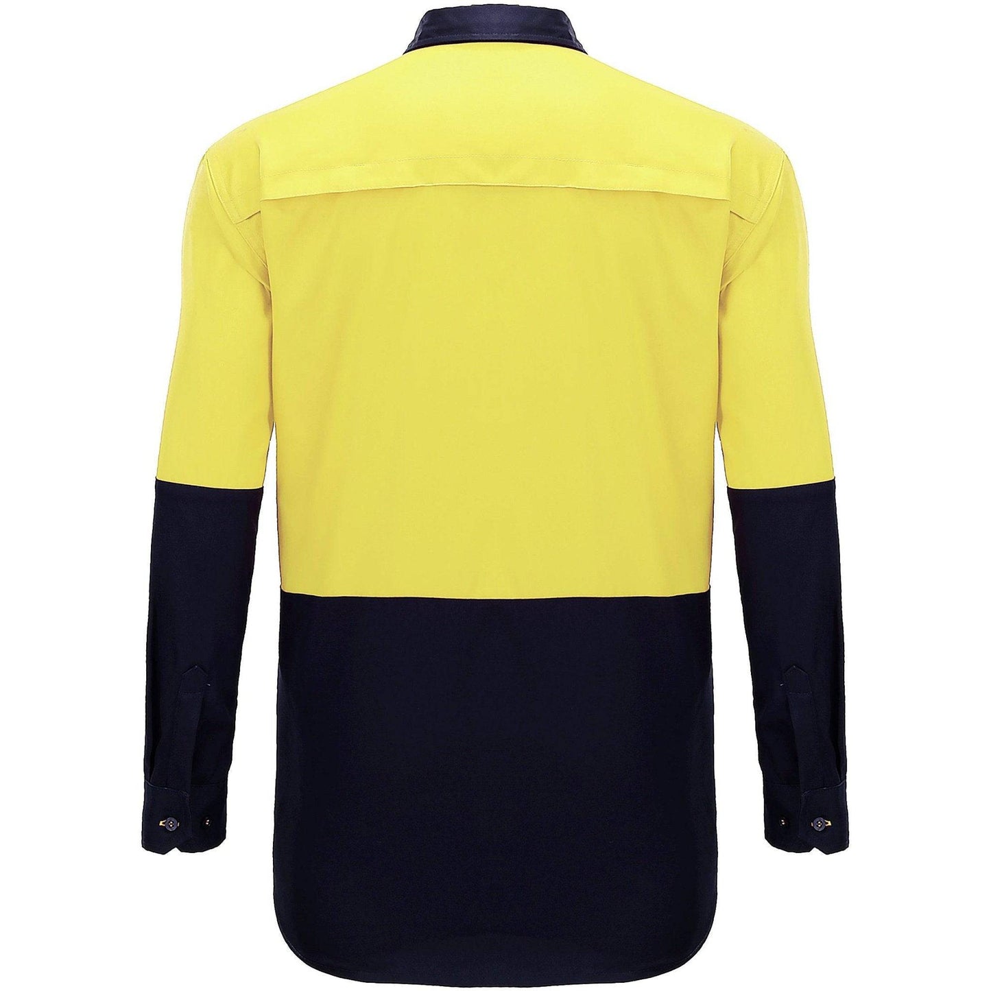 Big Bee Men's Hi Vis Shirts, Long Sleeve Safety Work Top - Big Bee