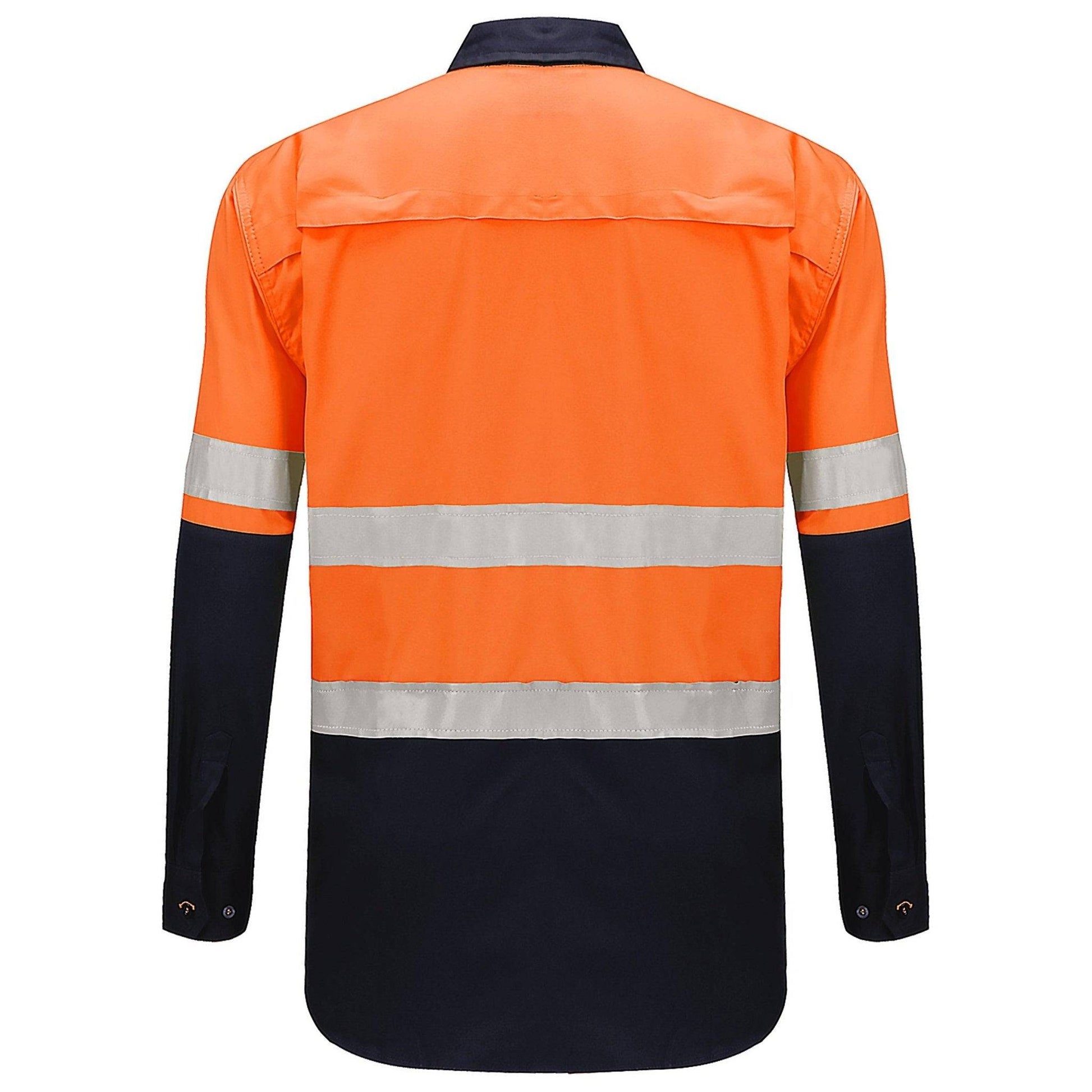 Big Bee Men's Hi Vis Shirts Reflective Tape, Long Sleeve - Big Bee