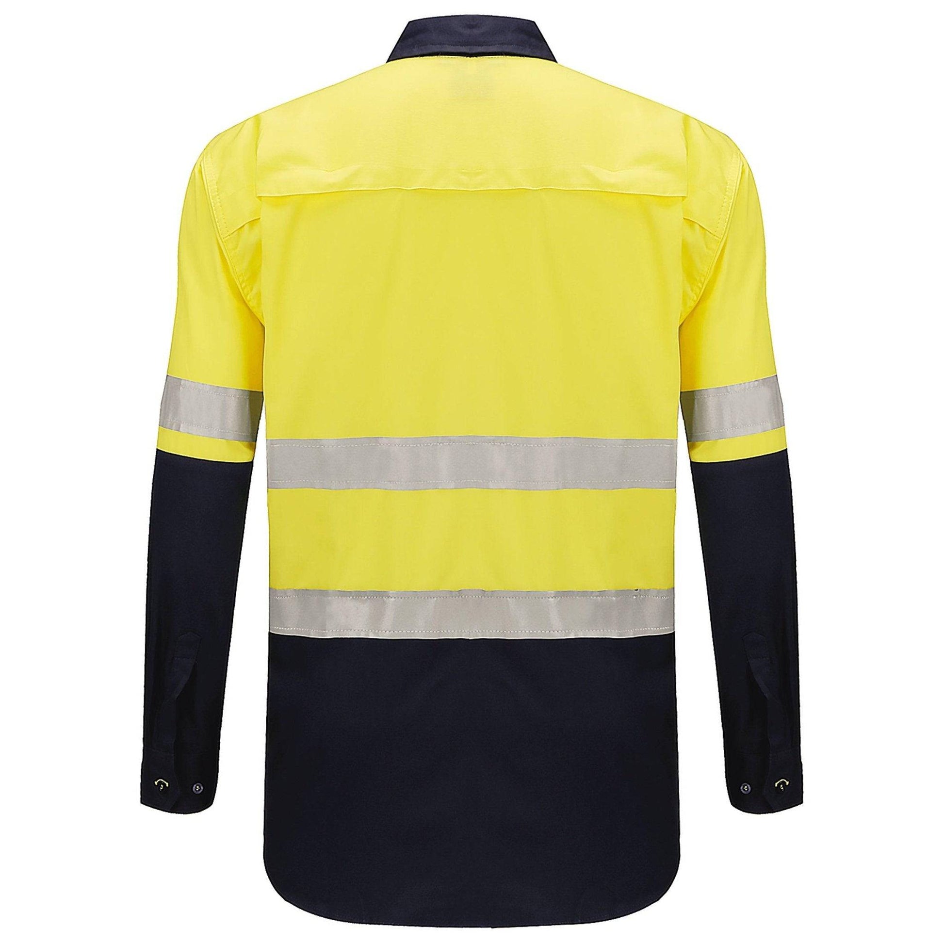 Big Bee Men's Hi Vis Shirts Reflective Tape, Long Sleeve - Big Bee