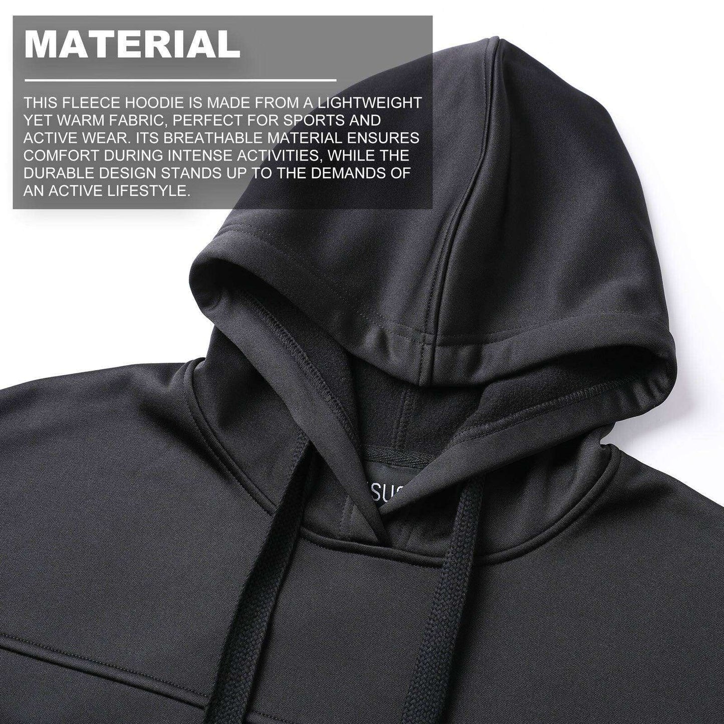 ISUSI Fly Hoodie Jumper, Solid Black - Big Bee