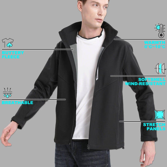 ISUSI Core Softshell Jacket, Fleece Lined - Big Bee