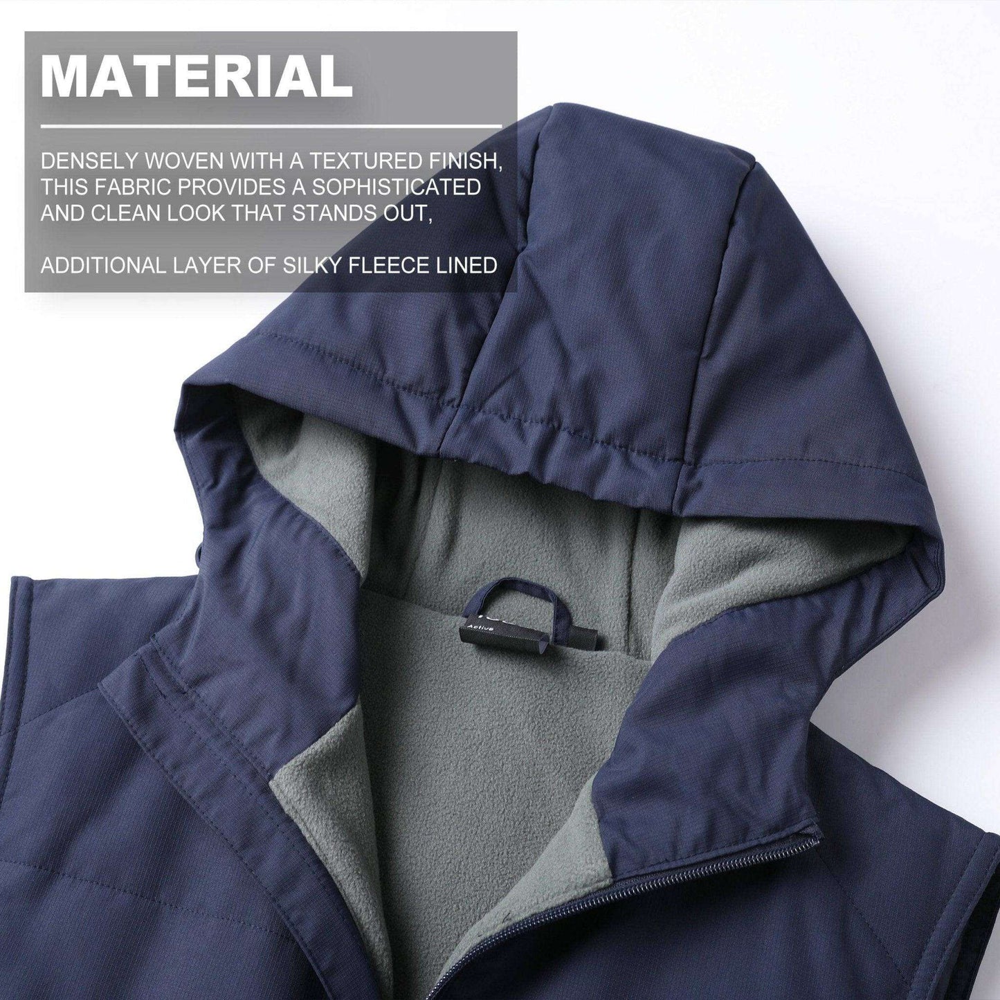 ISUSI Essential Vegan Down Vest, Insulated & Extra Fleece - Big Bee