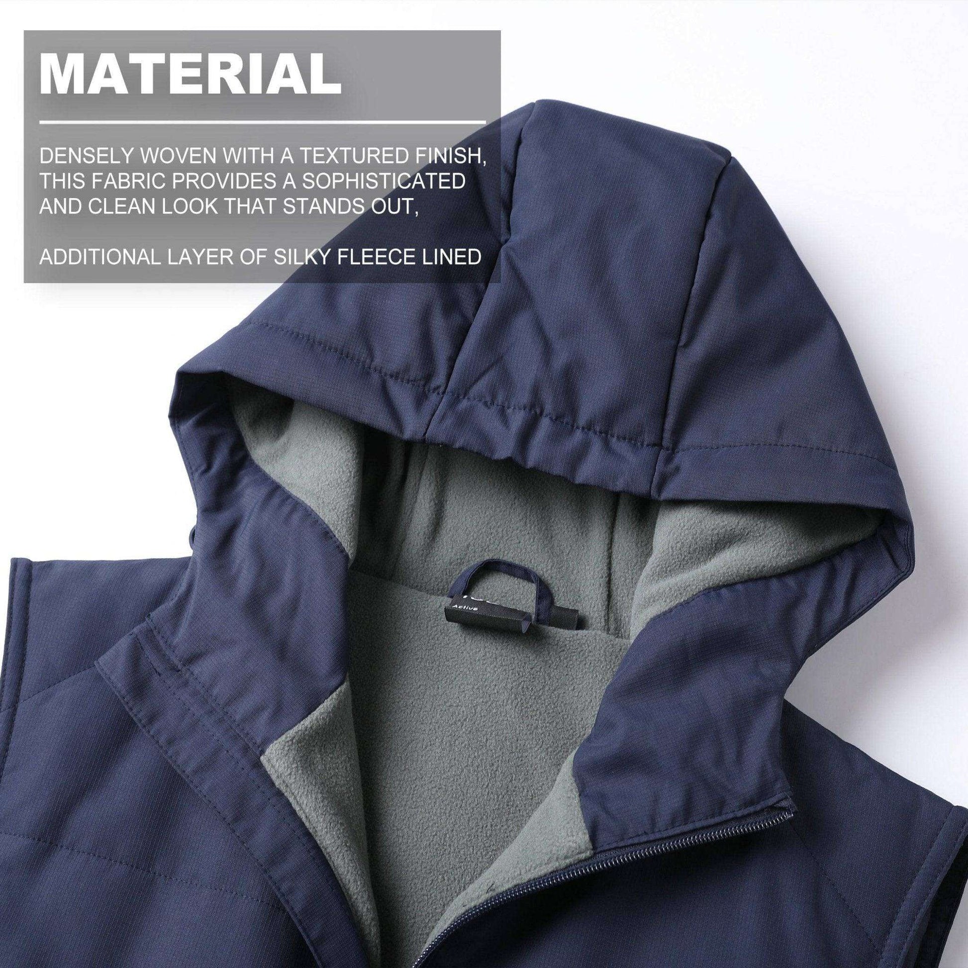 ISUSI Essential Vegan Down Vest, Insulated & Extra Fleece - Big Bee