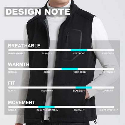 ISUSI iT Softshell Vest, Fleece Lined Windproof - Big Bee