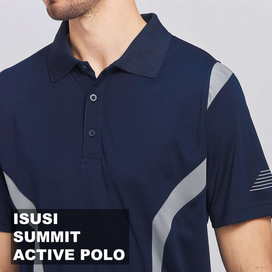 ISUSI Summit Mens Polo Shirts, Short Sleeve - Big Bee