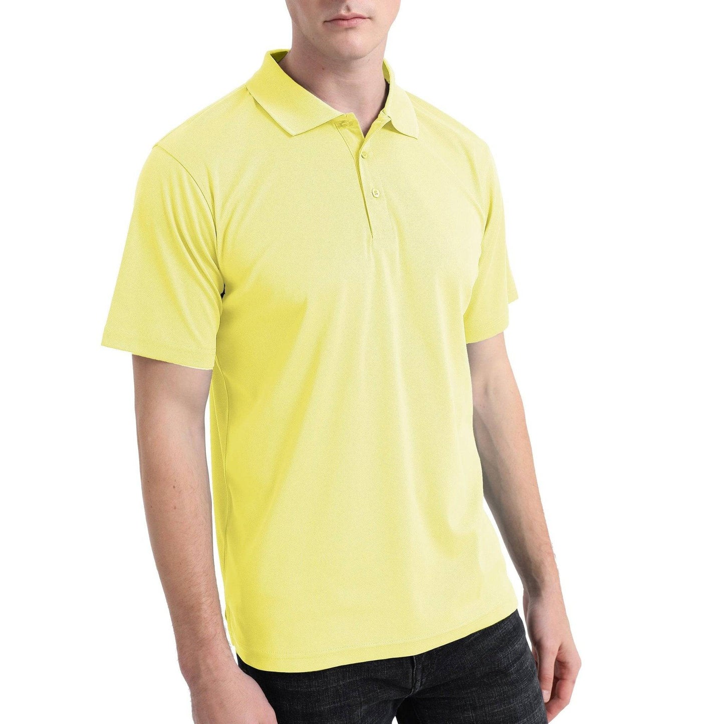 ISUSI Everyday Mens Polo Shirts, Cotton Blend, UPF 30+ - Big Bee