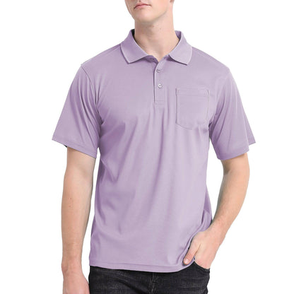 ISUSI Everyday Mens Polo Shirts, Cotton, Pocket, UPF 30+ - Big Bee