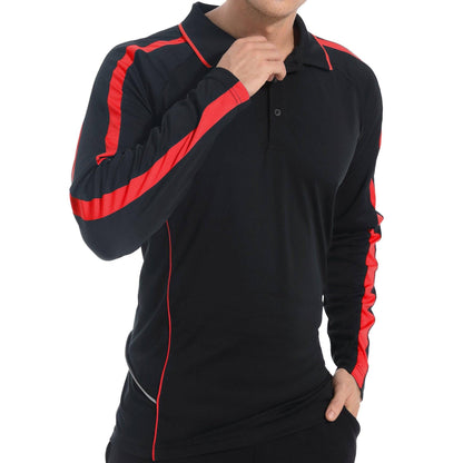 ISUSI Flow Mens Polo Shirts, Long Sleeve - Big Bee