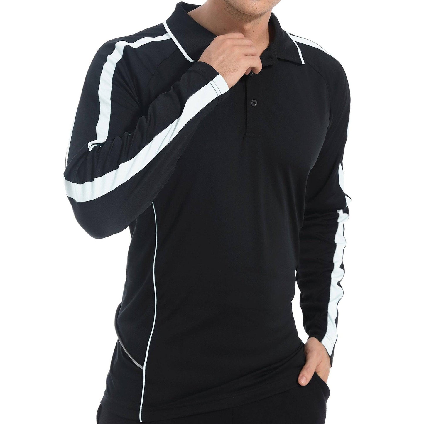 ISUSI Flow Mens Polo Shirts, Long Sleeve - Big Bee