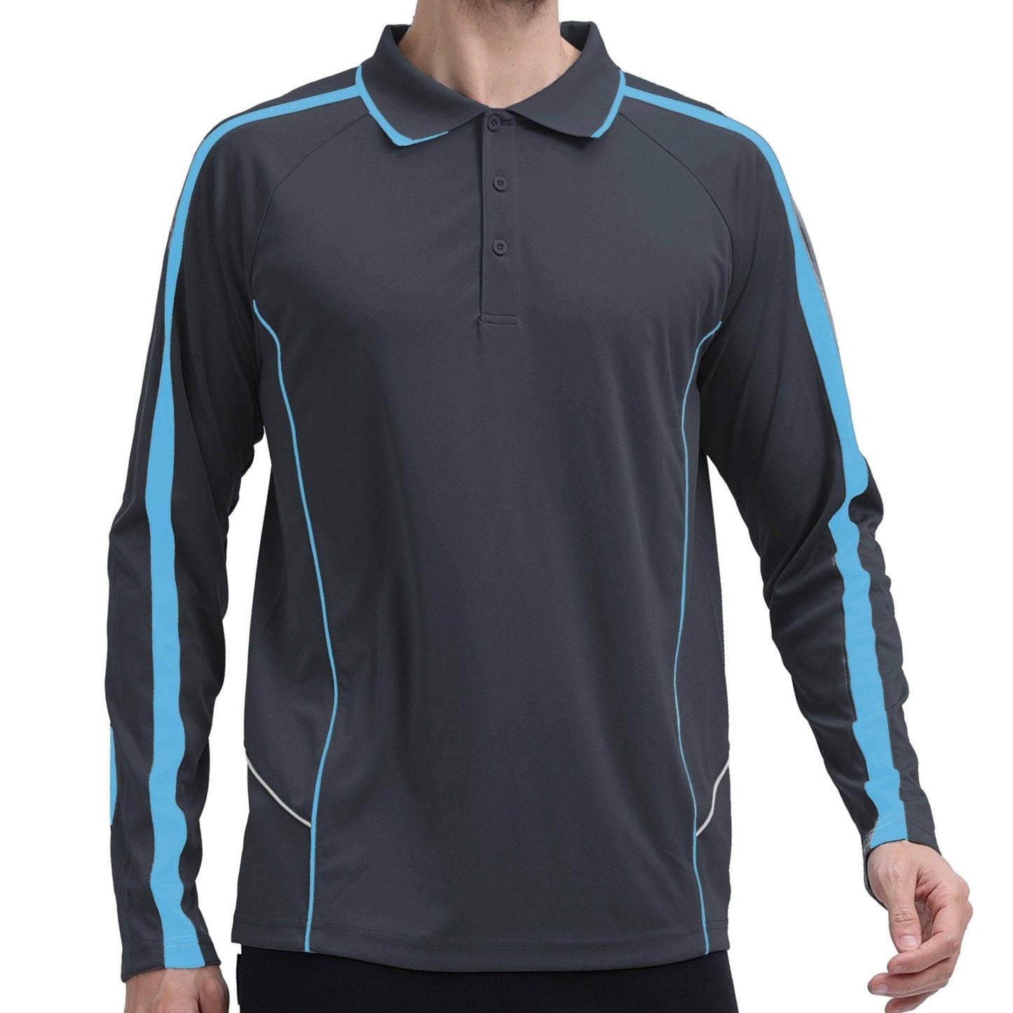 ISUSI Flow Mens Polo Shirts, Long Sleeve - Big Bee