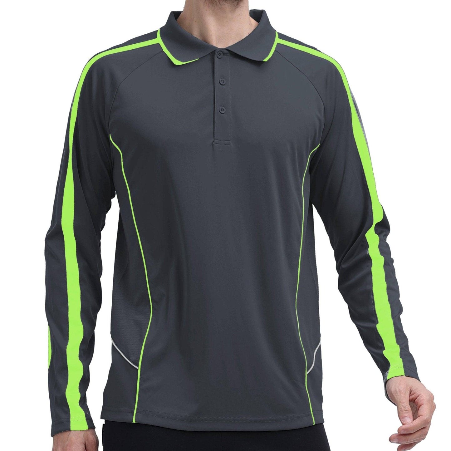ISUSI Flow Mens Polo Shirts, Long Sleeve - Big Bee