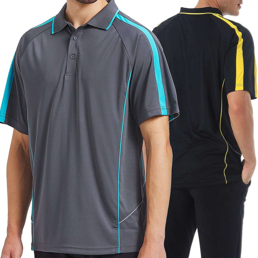 ISUSI Flow Mens Polo Shirts, Short Sleeve - Big Bee