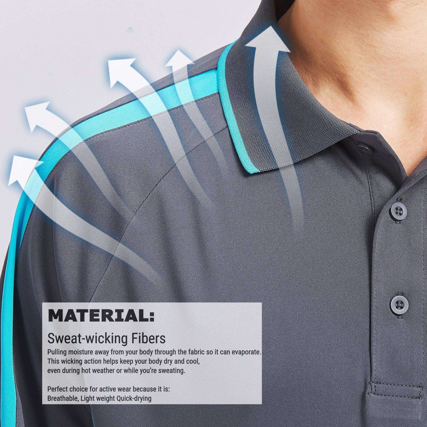 ISUSI Flow Mens Polo Shirts, Short Sleeve - Big Bee