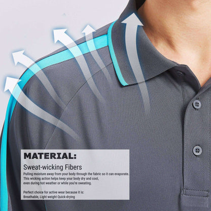 ISUSI Flow Mens Polo Shirts, Short Sleeve - Big Bee